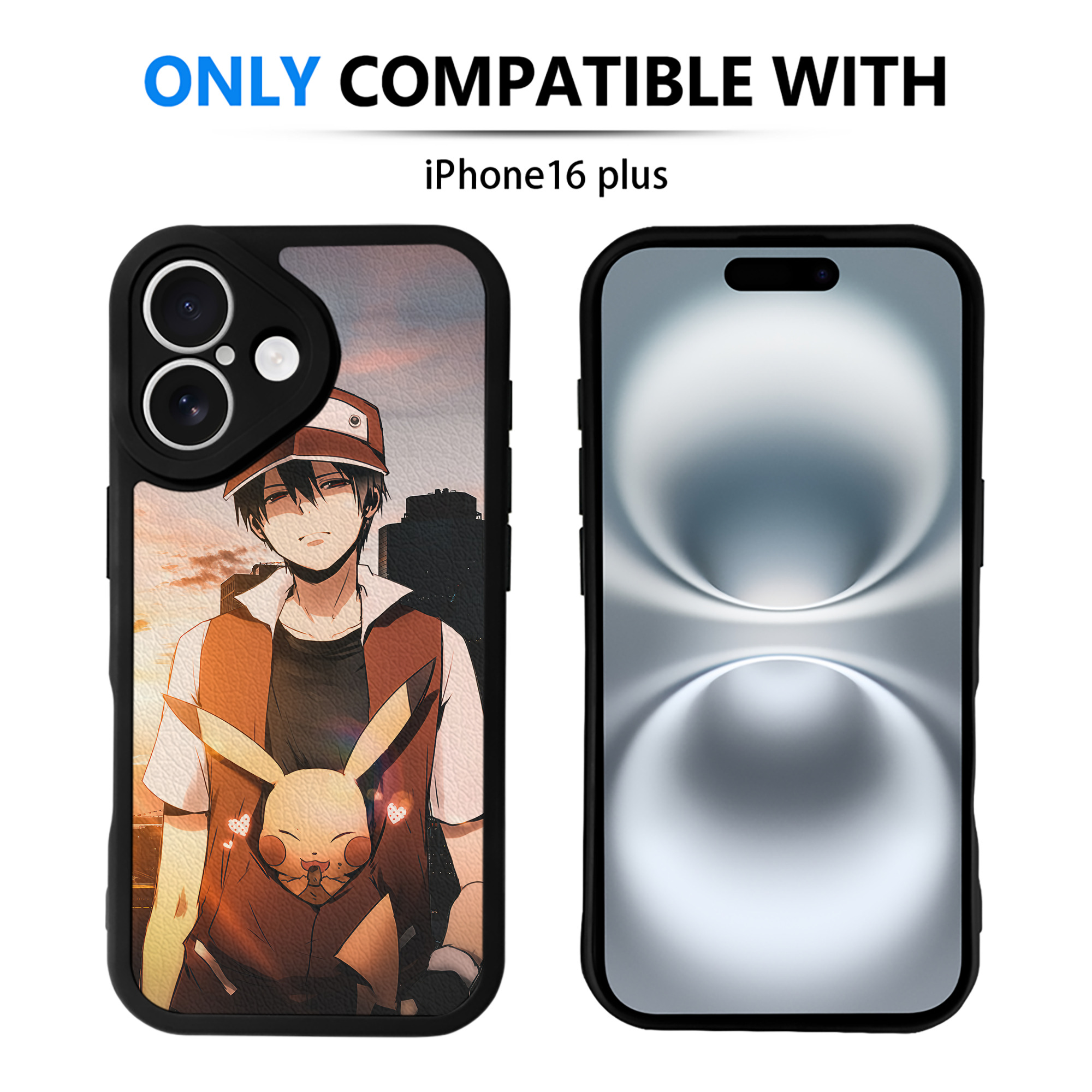 （画像用） ポケットモンスター Pokémon 【iPhone 16シリーズ対応】シリコンスマホケース（レザー調） 材質：シリコン